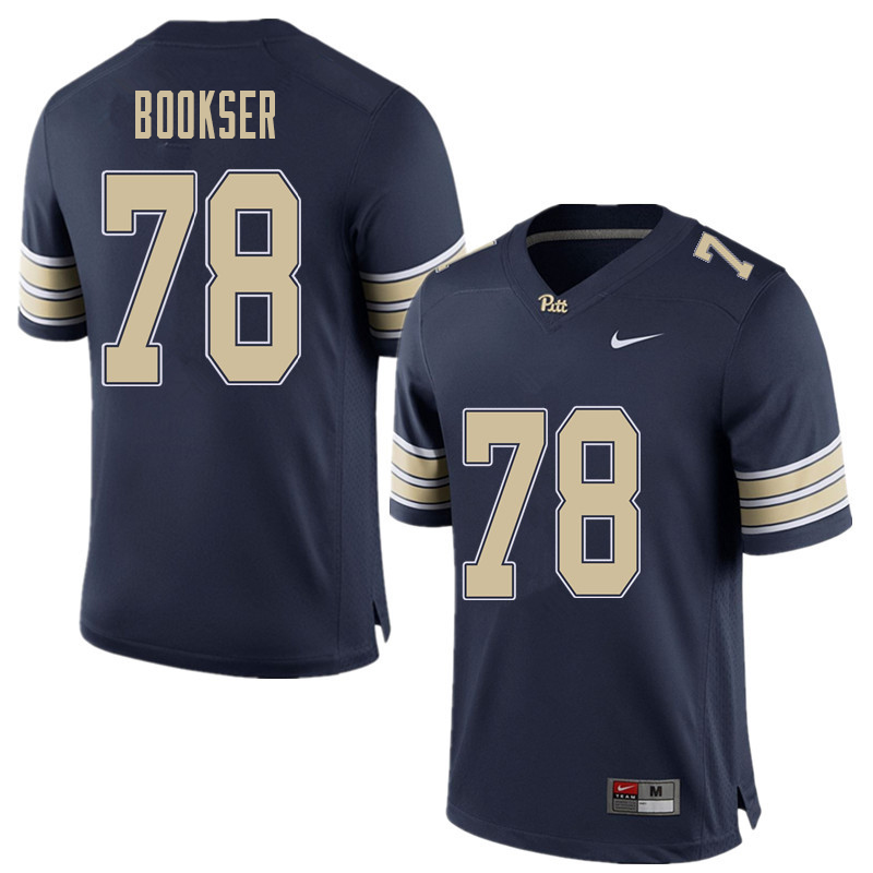 Men #78 Alex Bookser Pittsburgh Panthers College Football Jerseys Sale-Home Blue